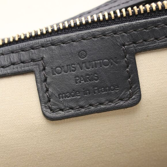 LOUIS VUITTON Alma O Monogram mini Blue Handbag Canvas Leather Ivory Dark navy - Picture 4 of 12